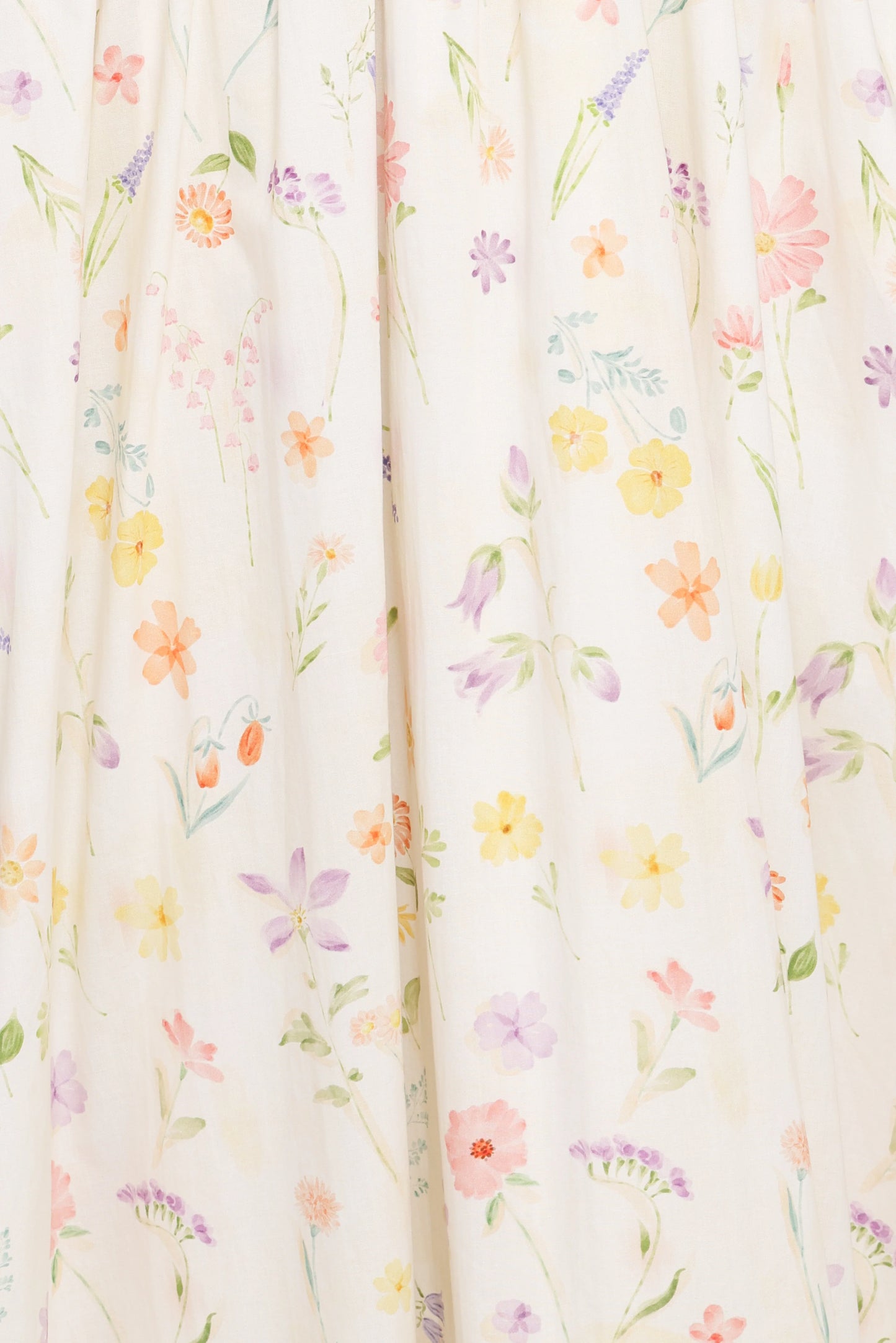Katana Puff Sleeve Midi Dress Floral