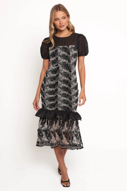 Peyton Midi Dress Black