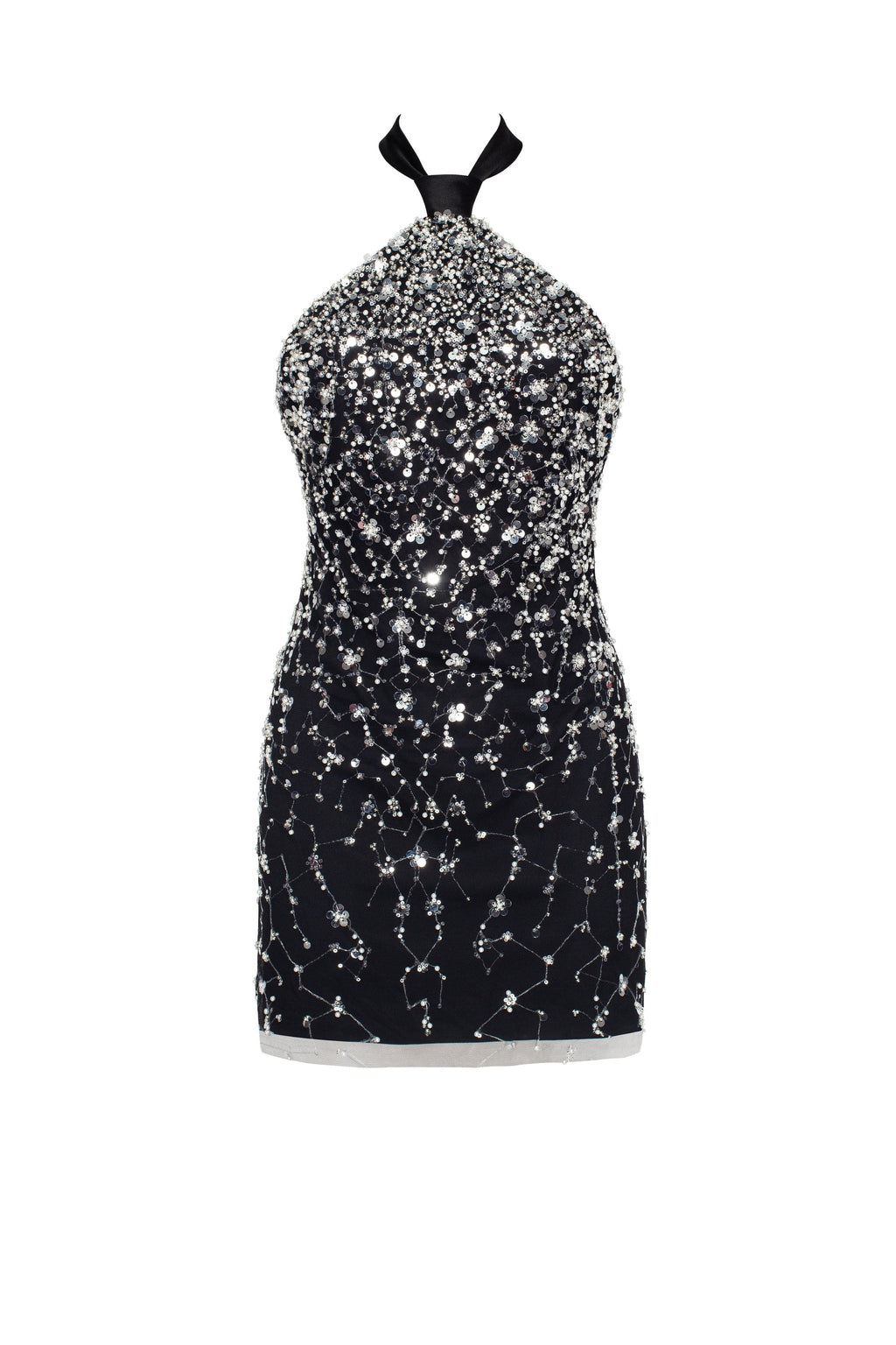 Striking halterneck crystal embellished mini dress Xo Xo