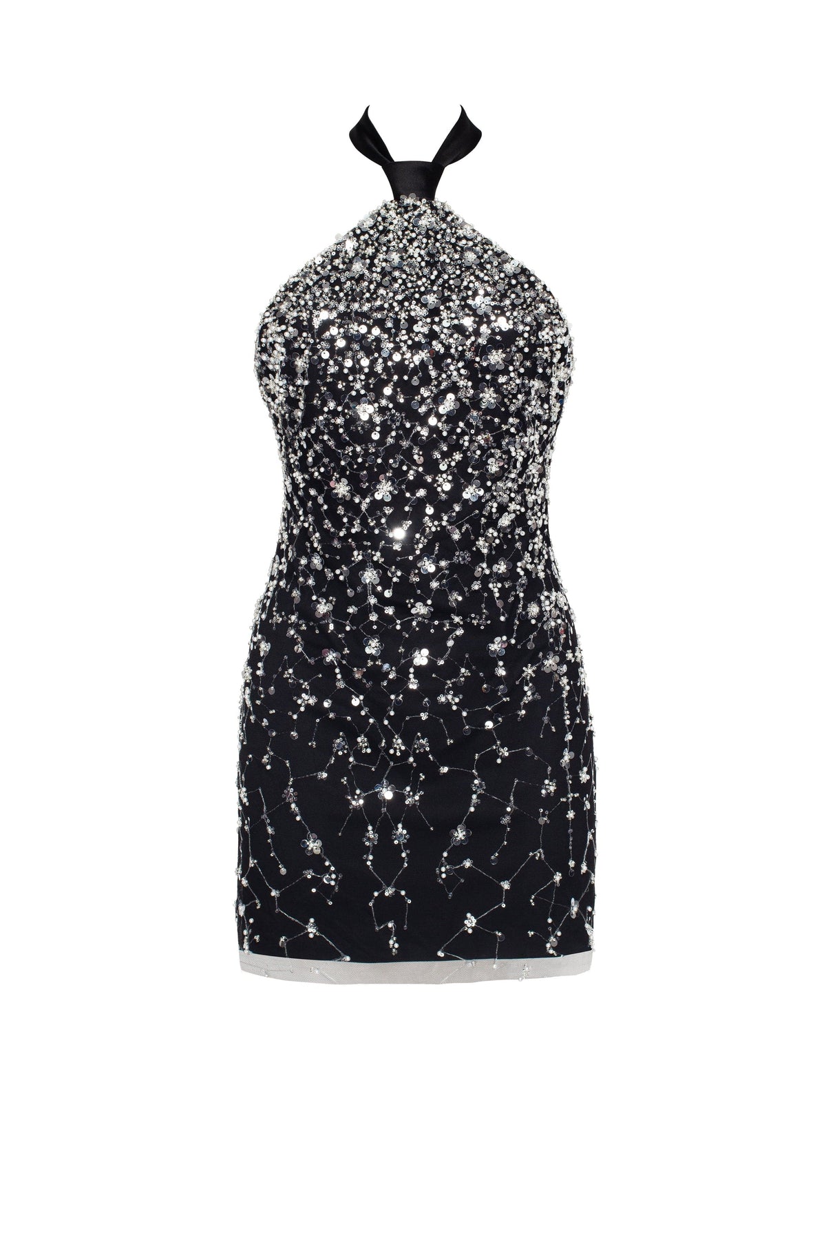 Striking halterneck crystal embellished mini dress Xo Xo