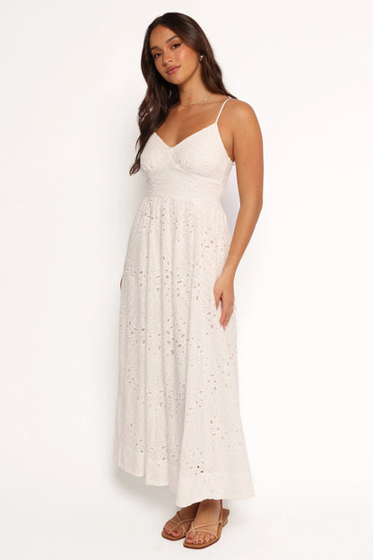 Yasmin Midi Dress White