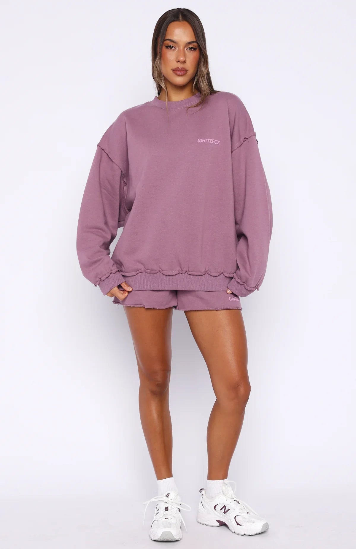 On My Own Terms Lounge Shorts Dusty Plum