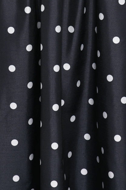 Kimbra Strapless Midi Dress Black Polka Dot