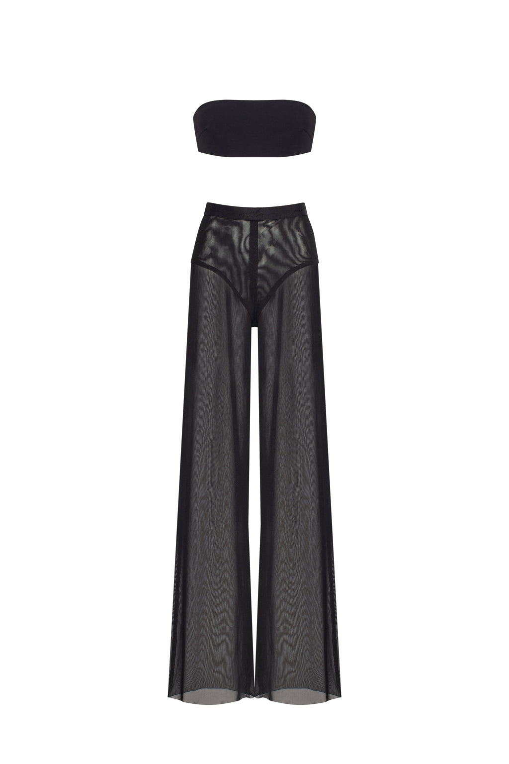 Chic sheer co ord set in black Xo Xo