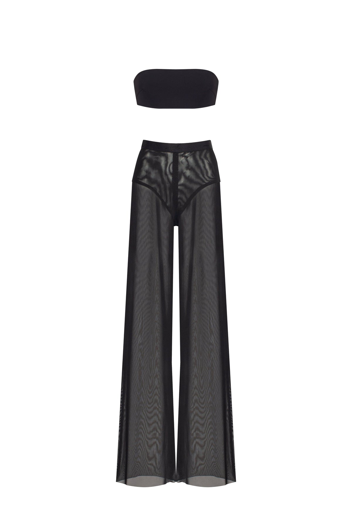 Chic sheer co ord set in black Xo Xo