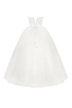 Spectacular tulle evening co ord set with statement long gloves Xo Xo