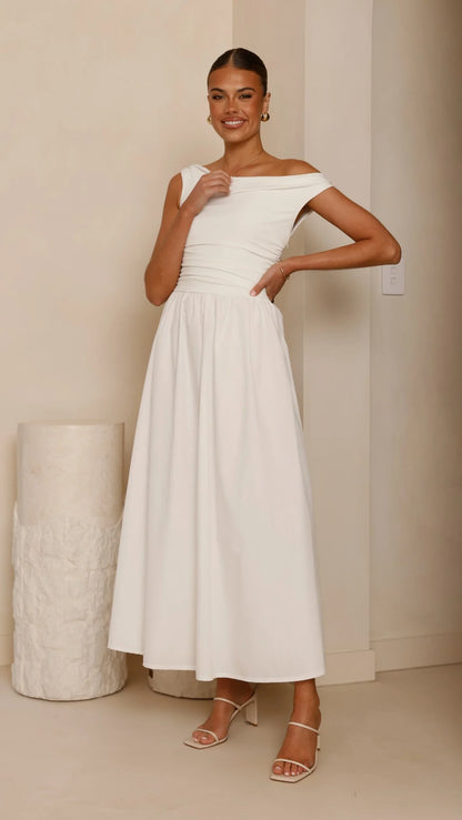 Immy Midi Dress White