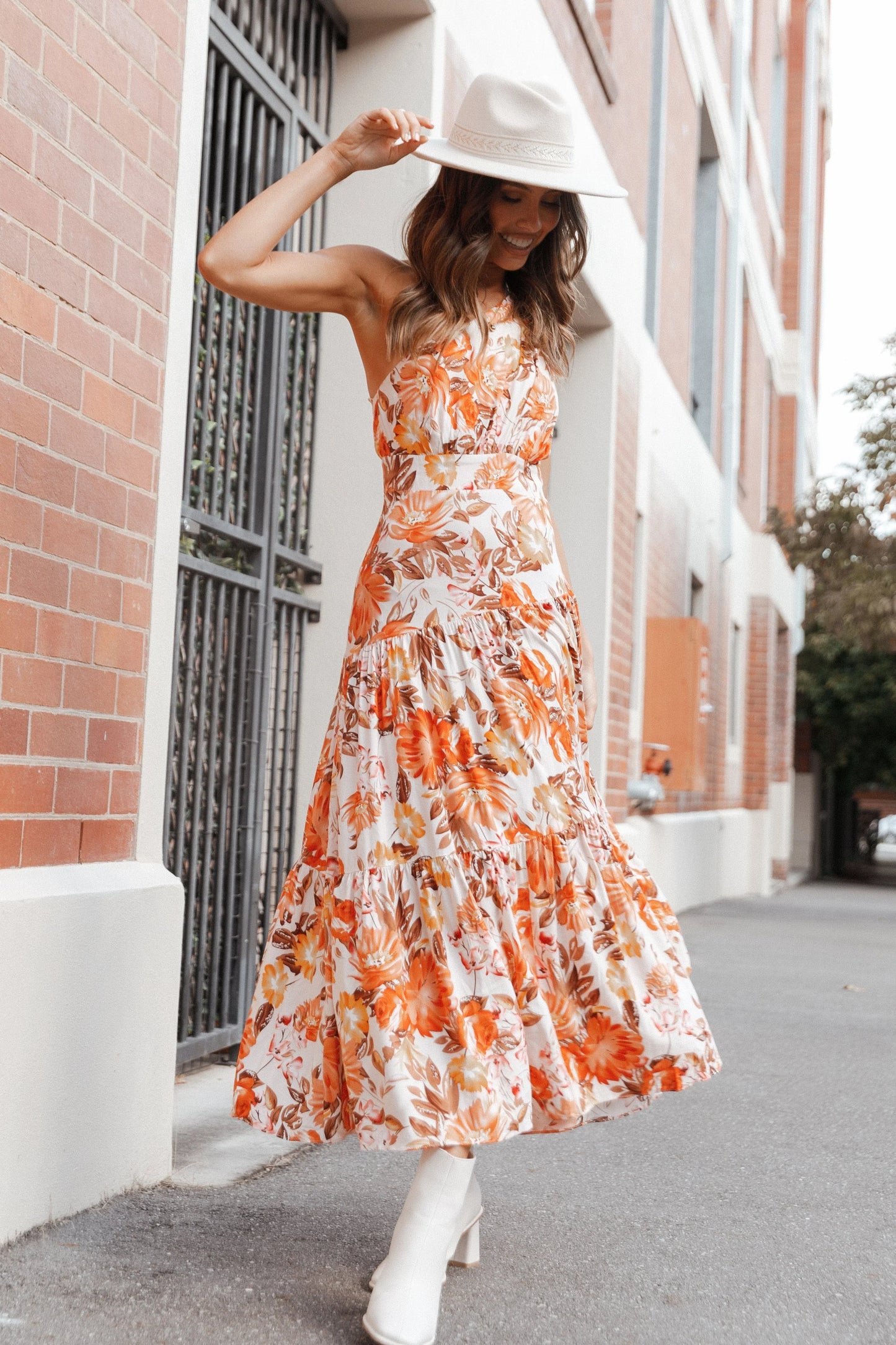 Marietta Dress Orange