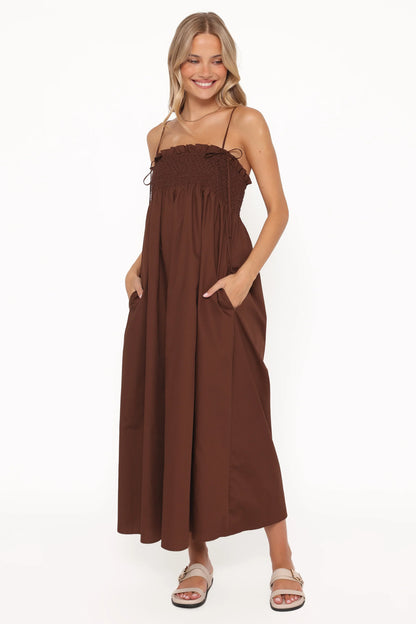 Josie Maxi Dress Brown