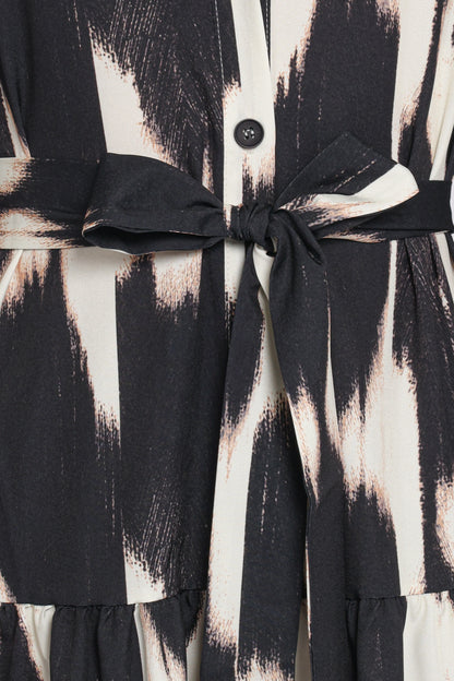 Lincoln Long Sleeve Maxi Dress Black Print
