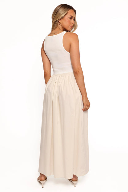 Franki Midi Dress White Cream