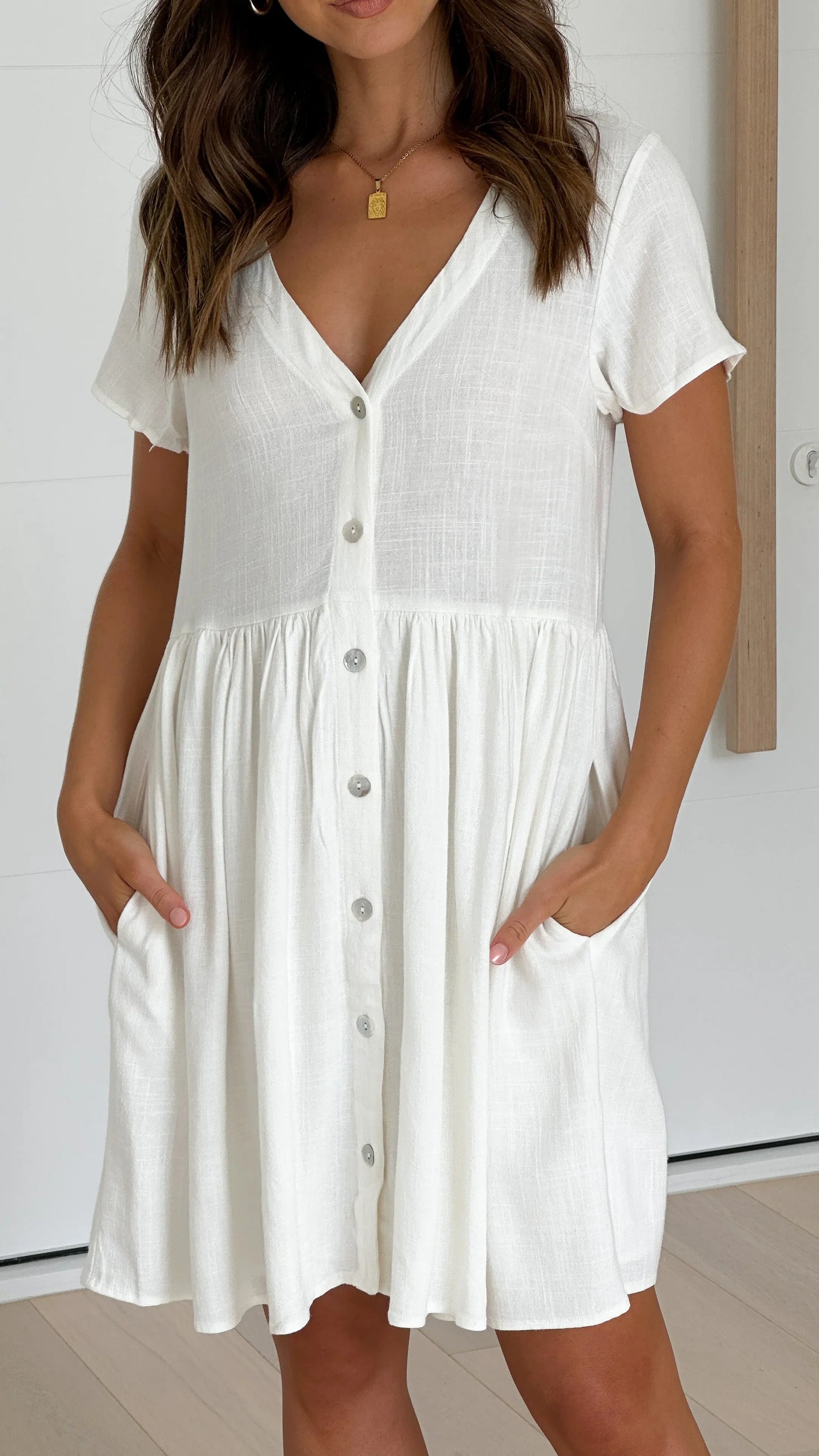 Courtney Mini Dress White