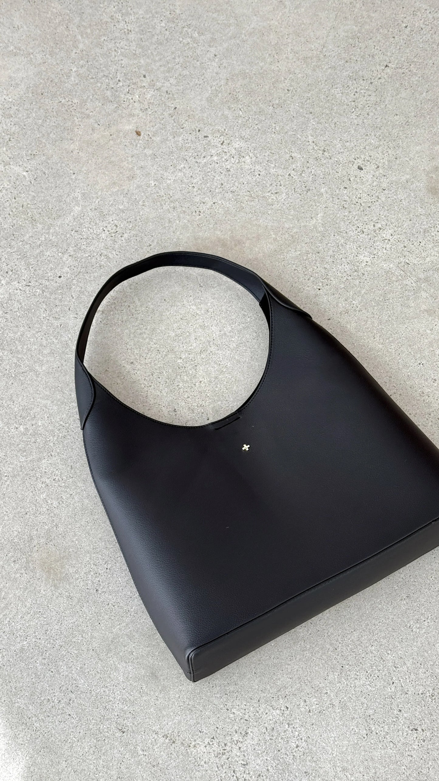 Duke Hobo Bag Black PU