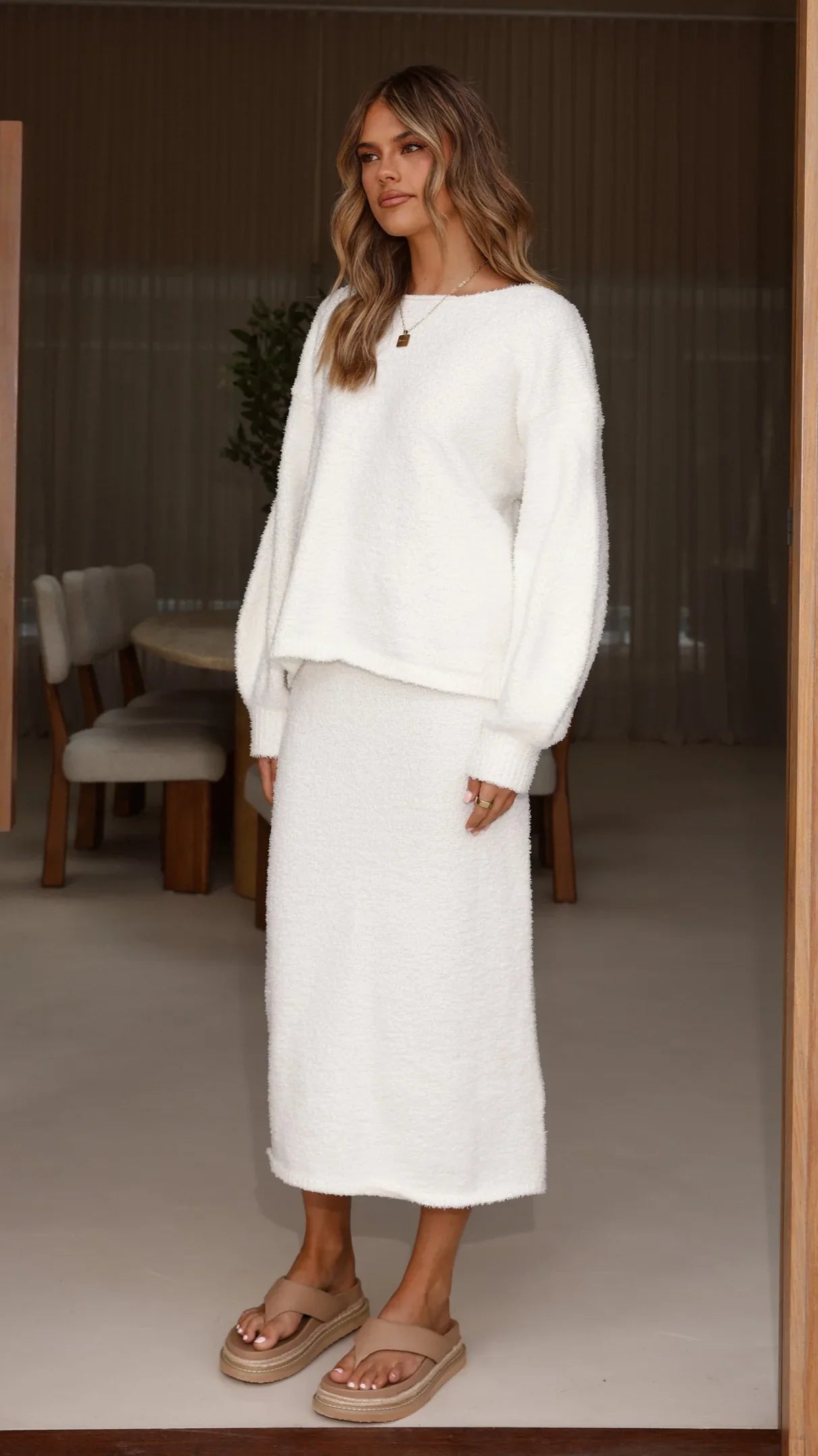 Cohen Knit Jumper Off White
