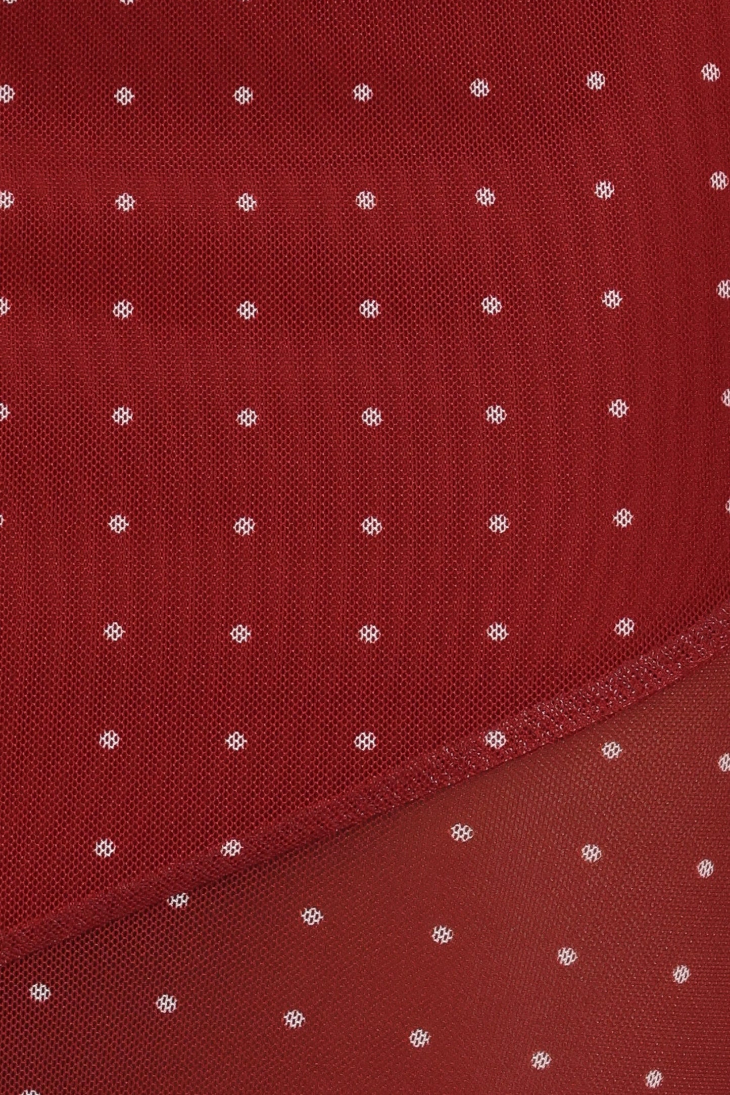 Hollie Mesh Skirt Set Red Polka Dot