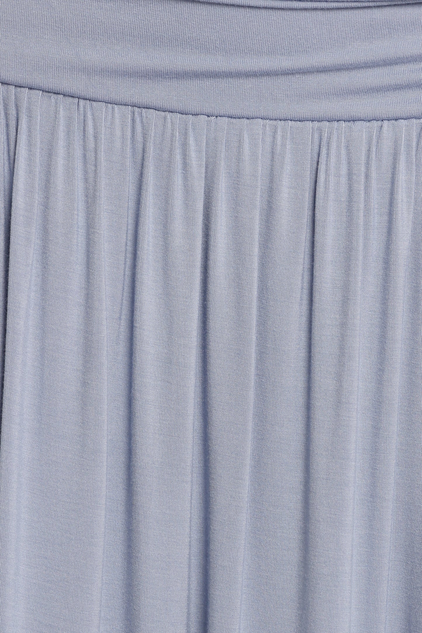 Lavia Ruched Knit Maxi Skirt Soft Blue