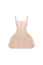 Cappuccino corset mini dress