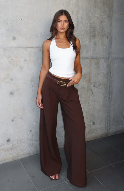 Its Now Or Never Pants Chocolate