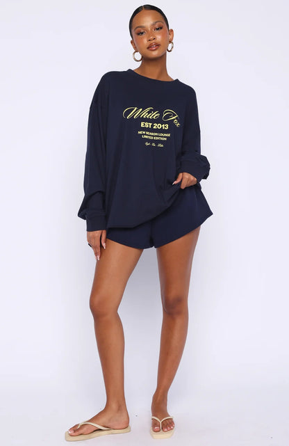 Closer To You Long Sleeve Tee Navy