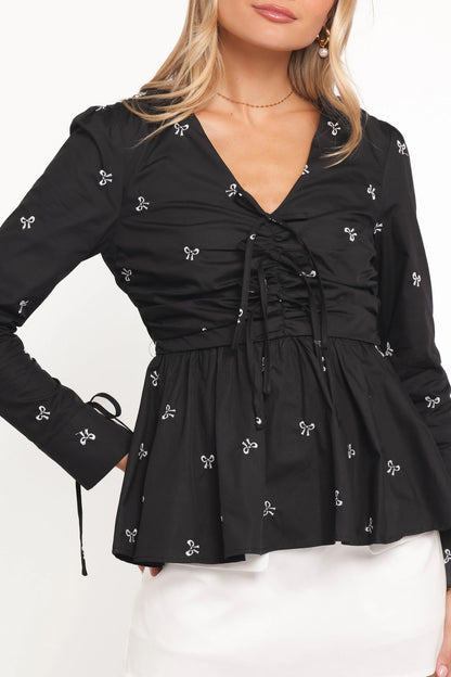 Azure Top Black