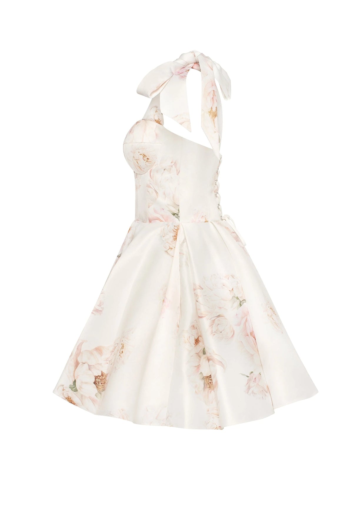 Splendor pink peony mini dress on straps Garden of Eden