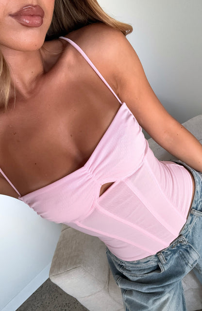 Soft Enough To Stay Bustier Pink