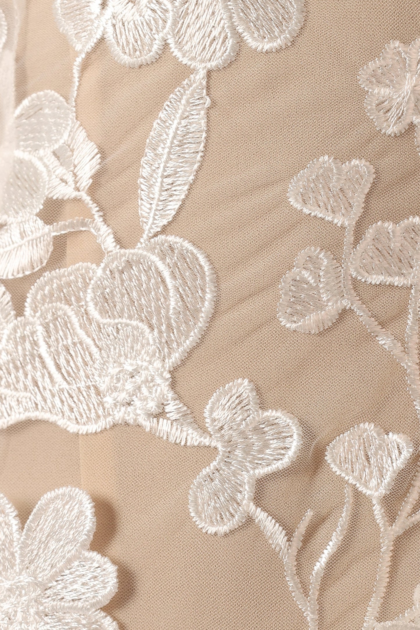 Evelynn Mini Dress White Nude