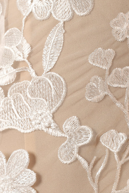 Evelynn Mini Dress White Nude