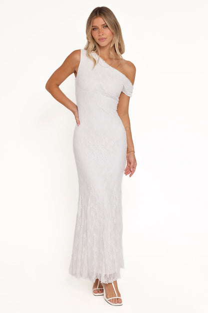 Evelon Off Shoulder Maxi Dress White