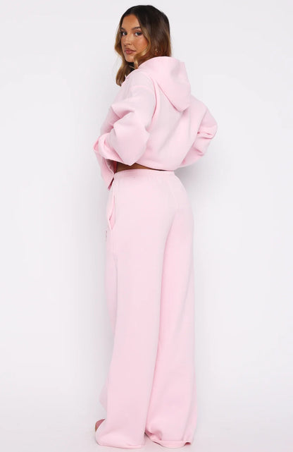 Lucky Ones Wide Leg Sweatpants Pink