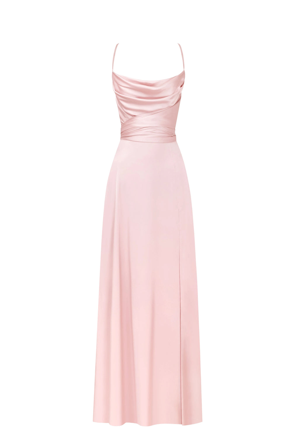 Boudoir misty rose silk slip dress