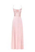 Boudoir misty rose silk slip dress