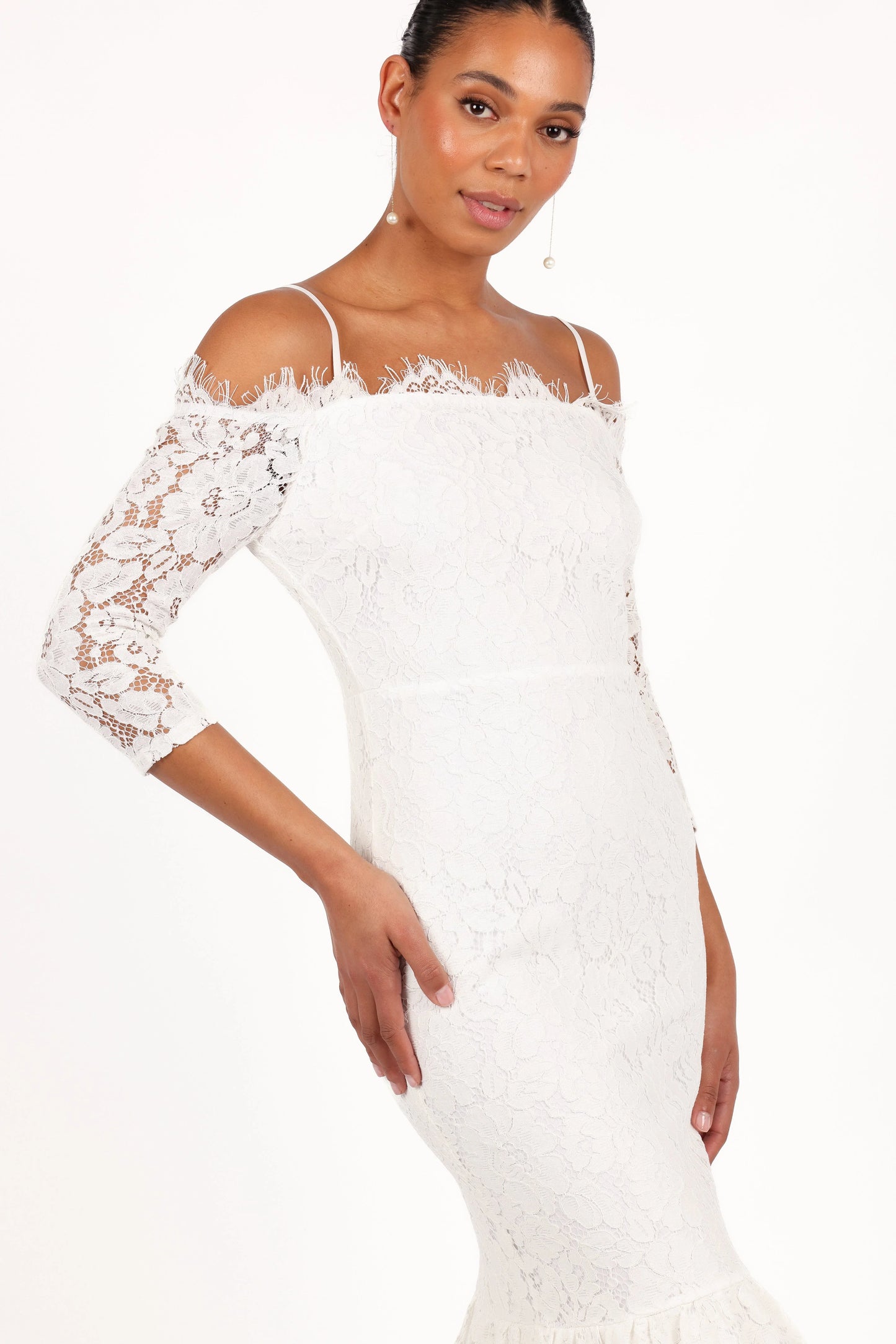 Lindy Midi Dress White