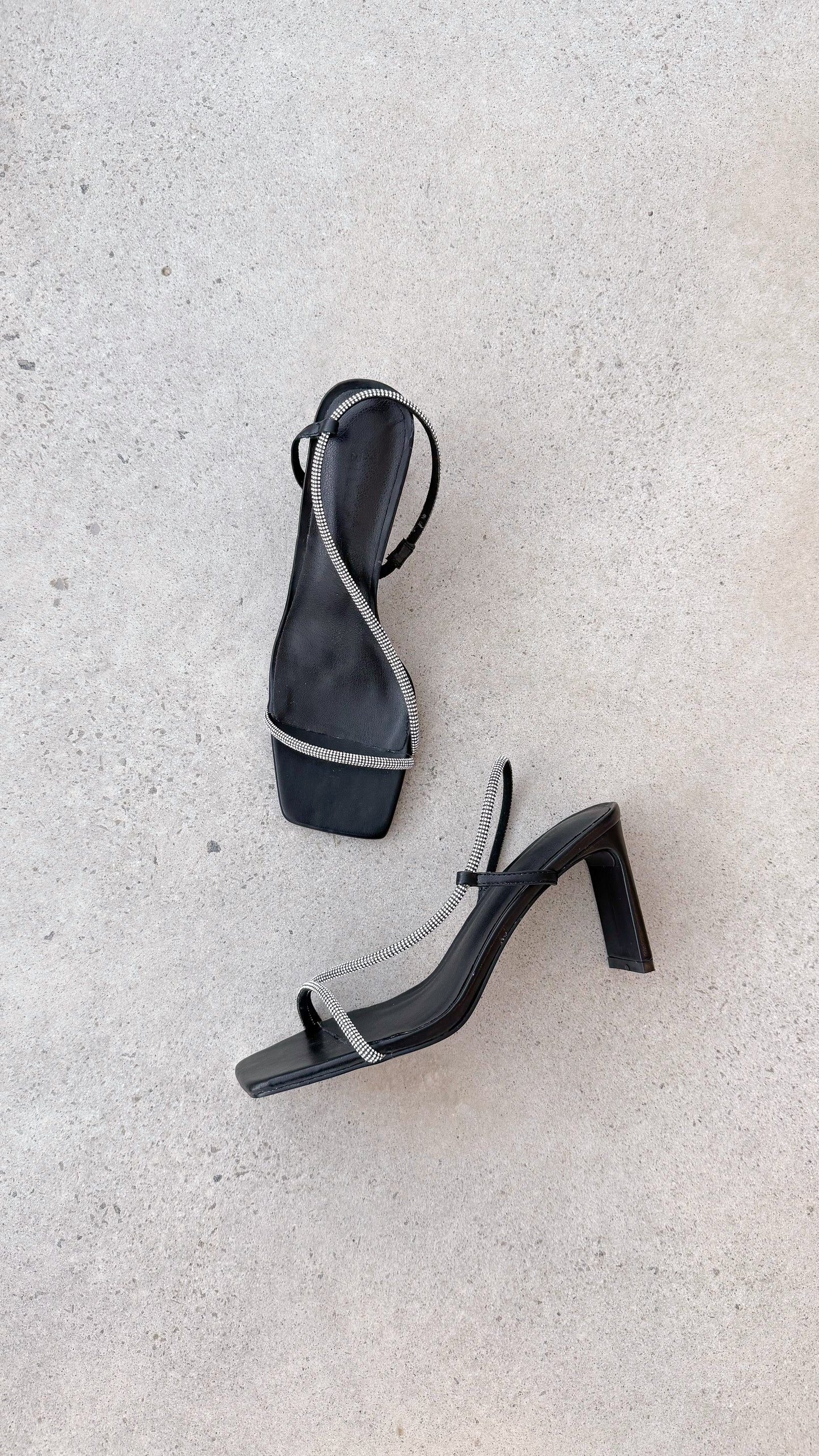 Kaye Heels Black Diamante