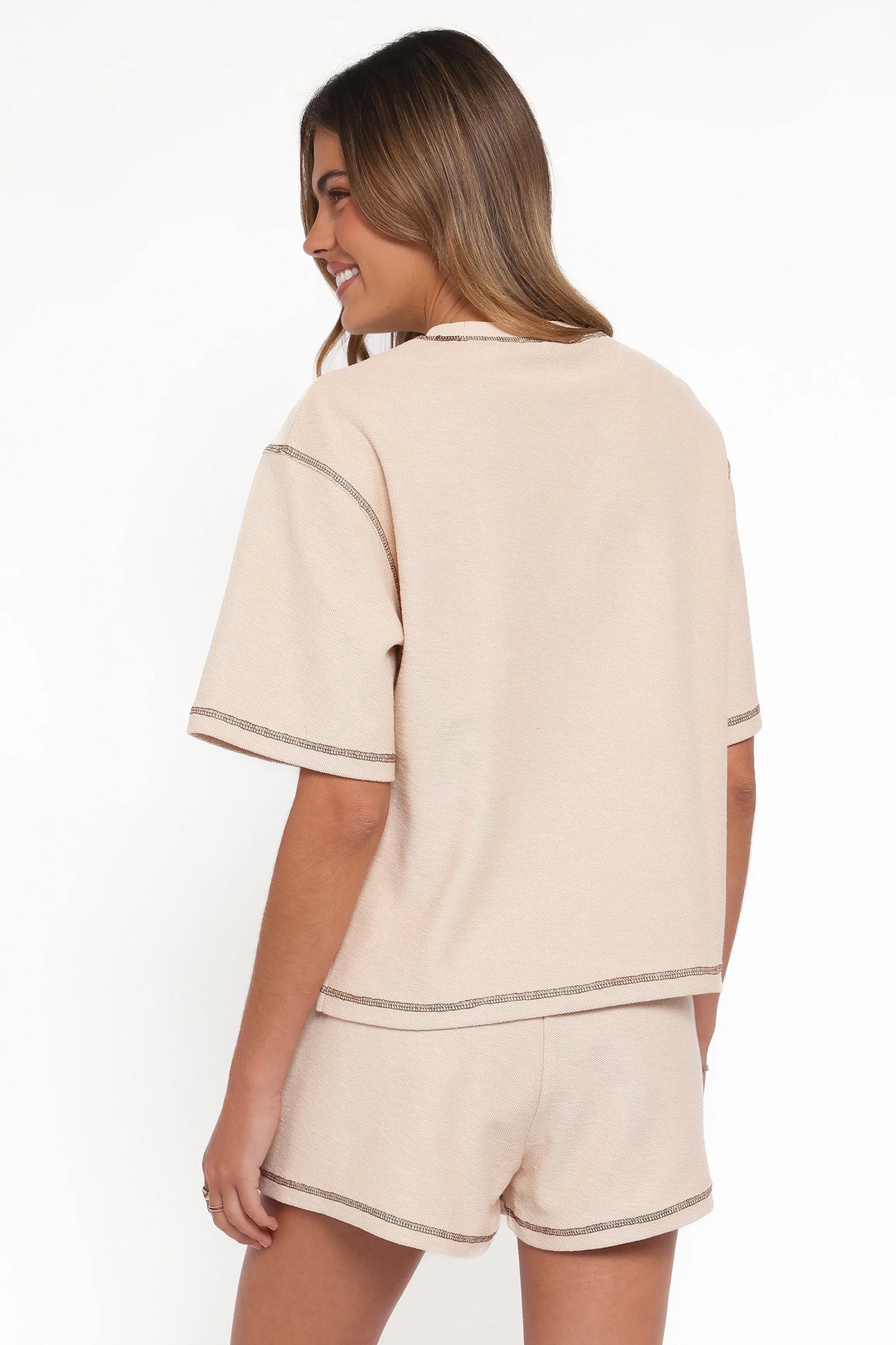 Melody Knit Short Set Oat