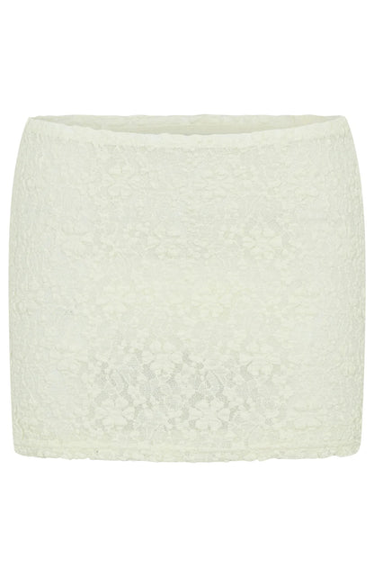 Leave An Impression Mini Skirt Cream