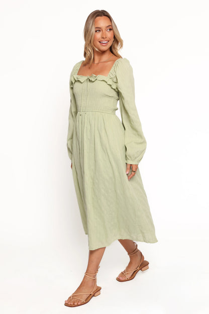 Ophelia Midi Dress Olive