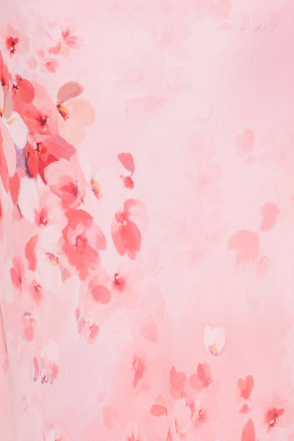 Gwyneth Halterneck Maxi Dress Pink Floral