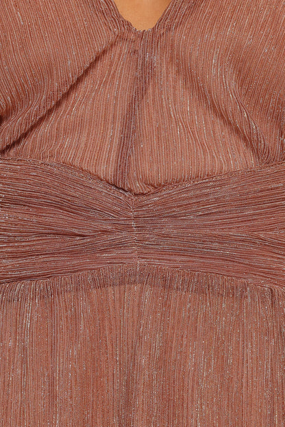Cressida Maxi Dress Rose Gold