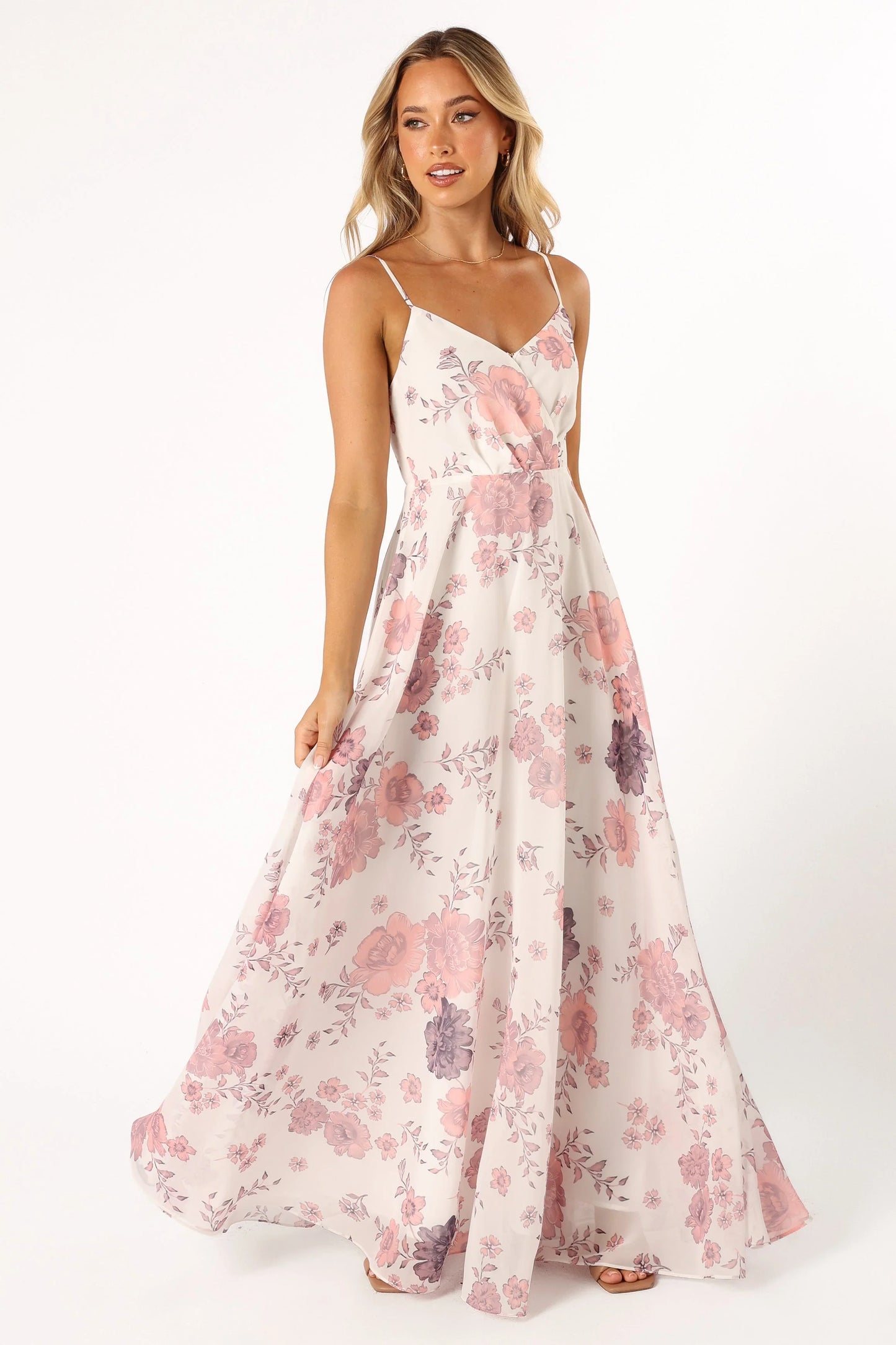 Madilyn Maxi Dress White Floral