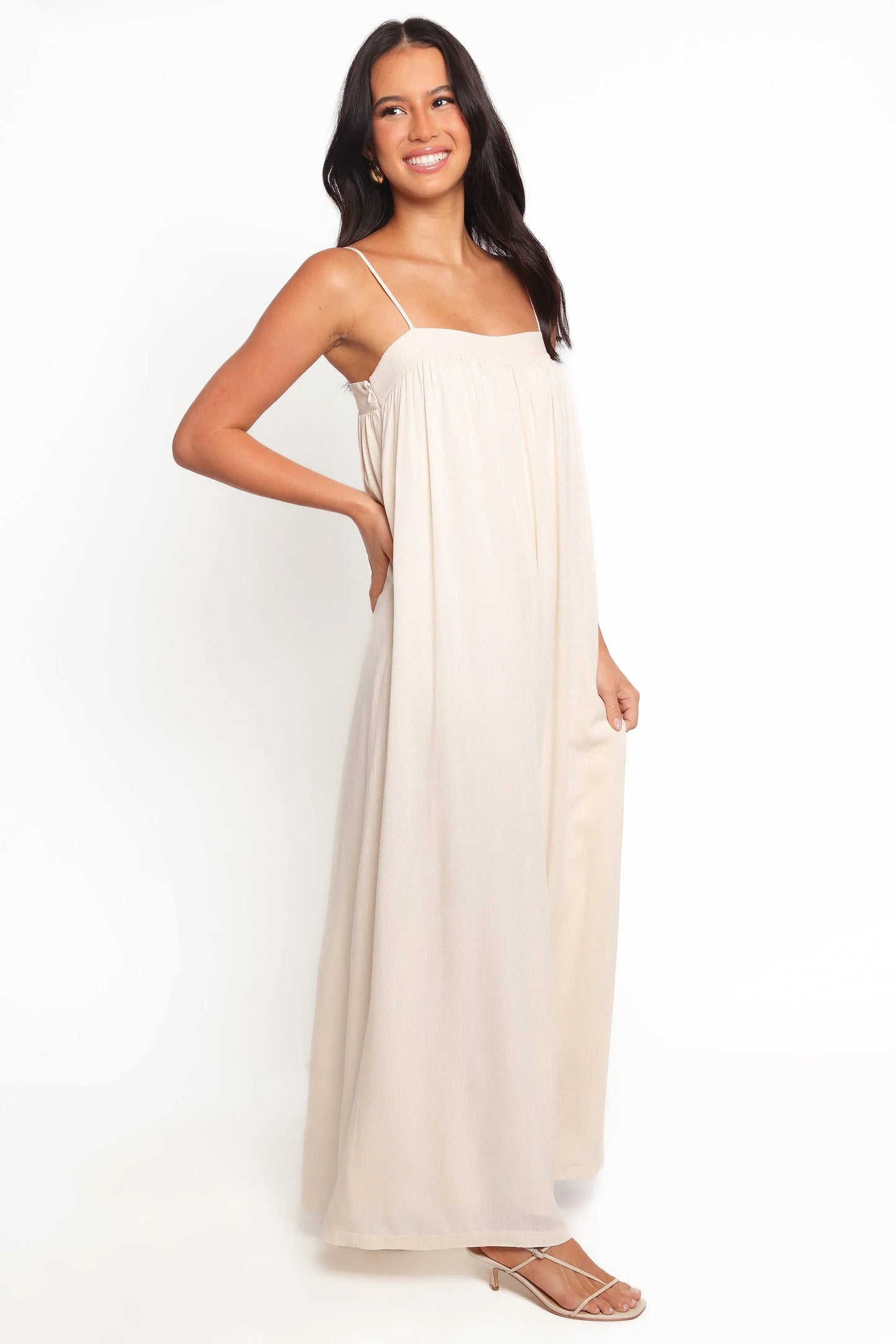 Abegail Flowy Jumpsuit Cream