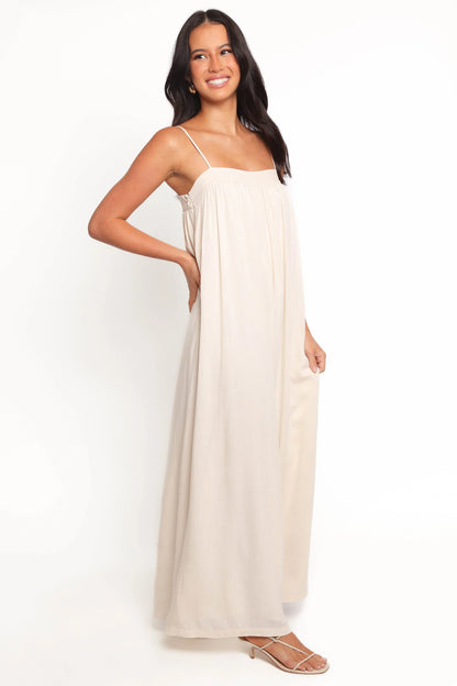 Abegail Flowy Jumpsuit Cream