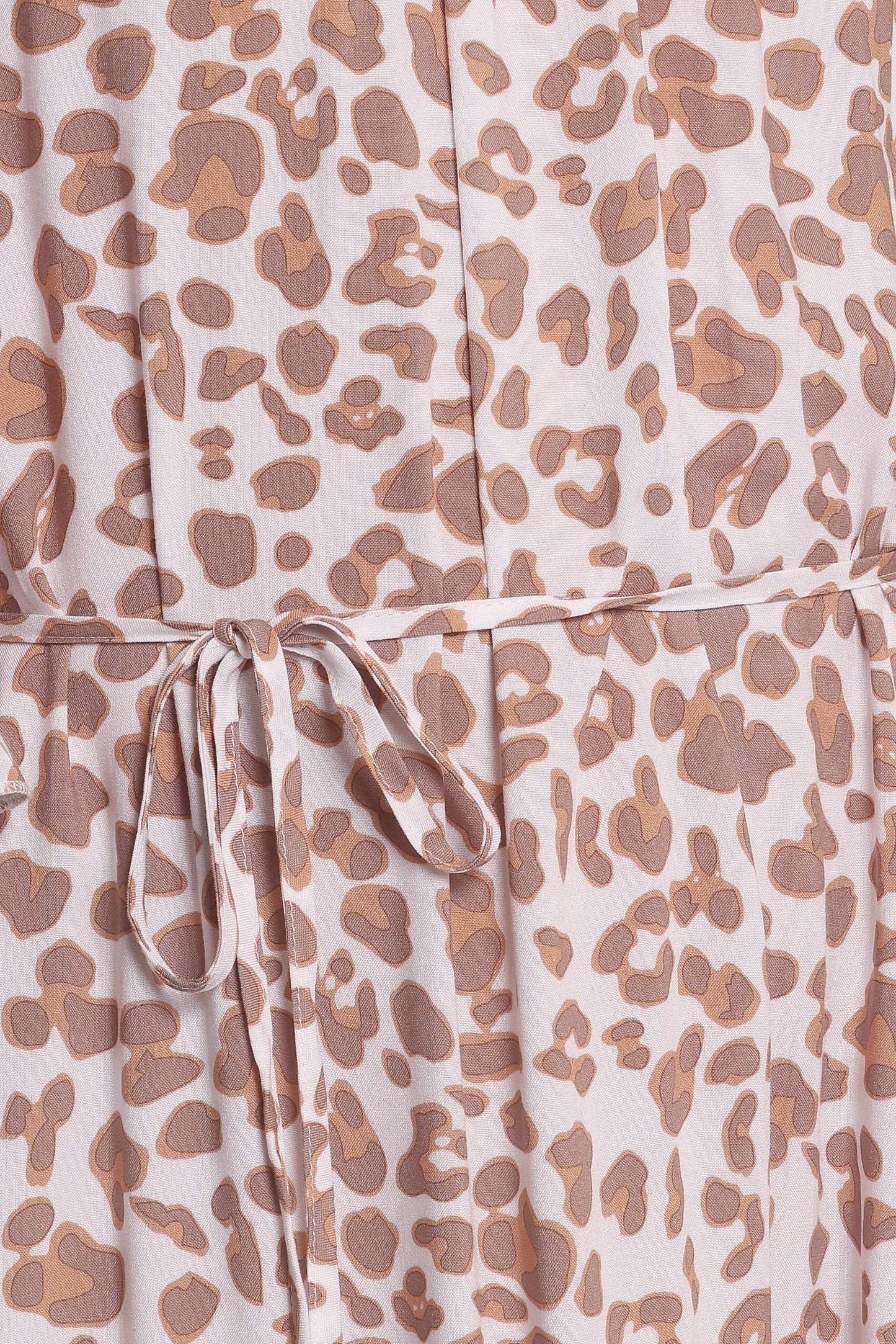 Rhody Off Shoulder Maxi Dress White Leopard