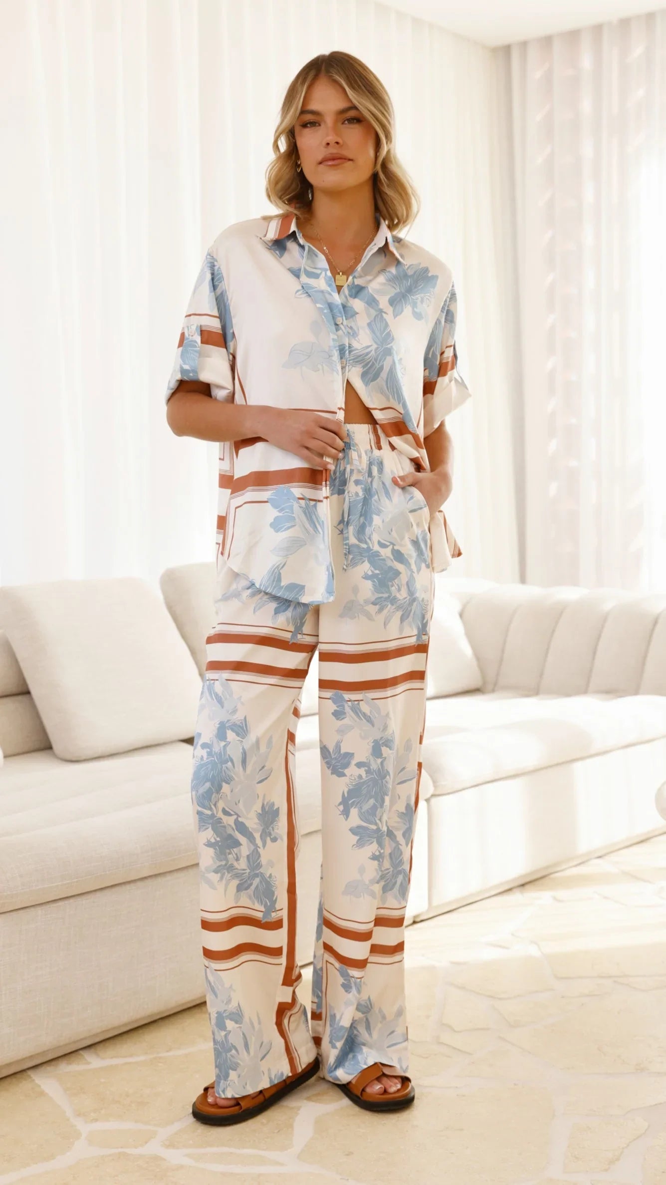 Valene Pants Amore Print
