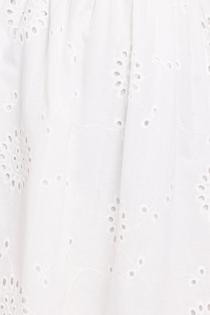 Camila Open Back Mini Dress White