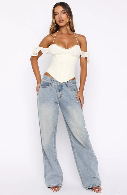 Love Is Free Bustier Off White