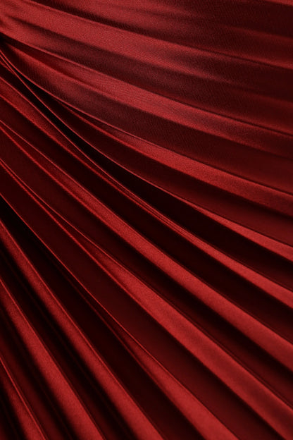 Kleo One Shoulder Maxi Dress Merlot