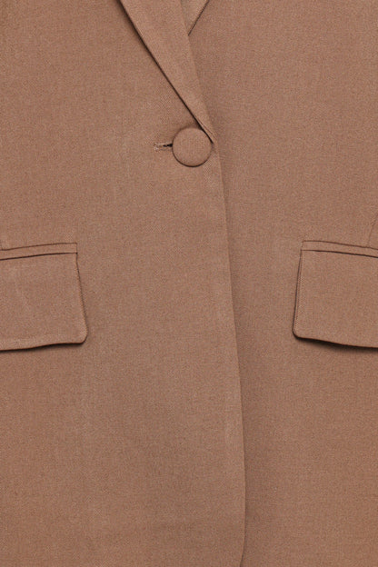 Tove Tie Back Blazer Tan
