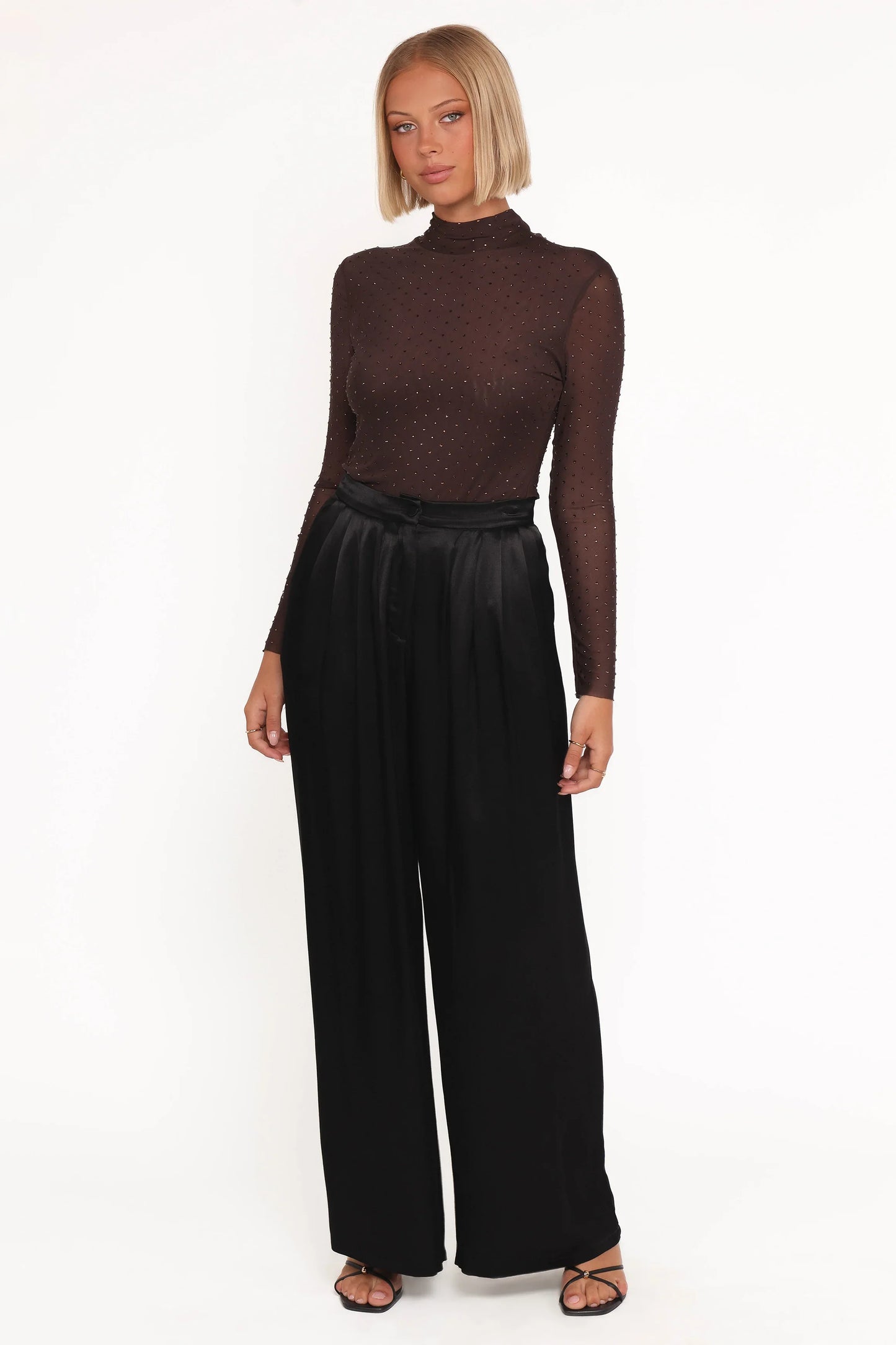 Joyce Wide Leg Pant Black
