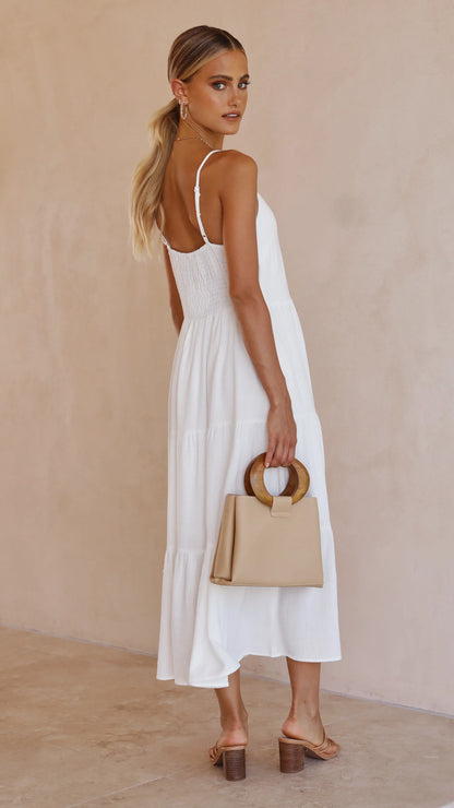 Zoey Midi Dress White